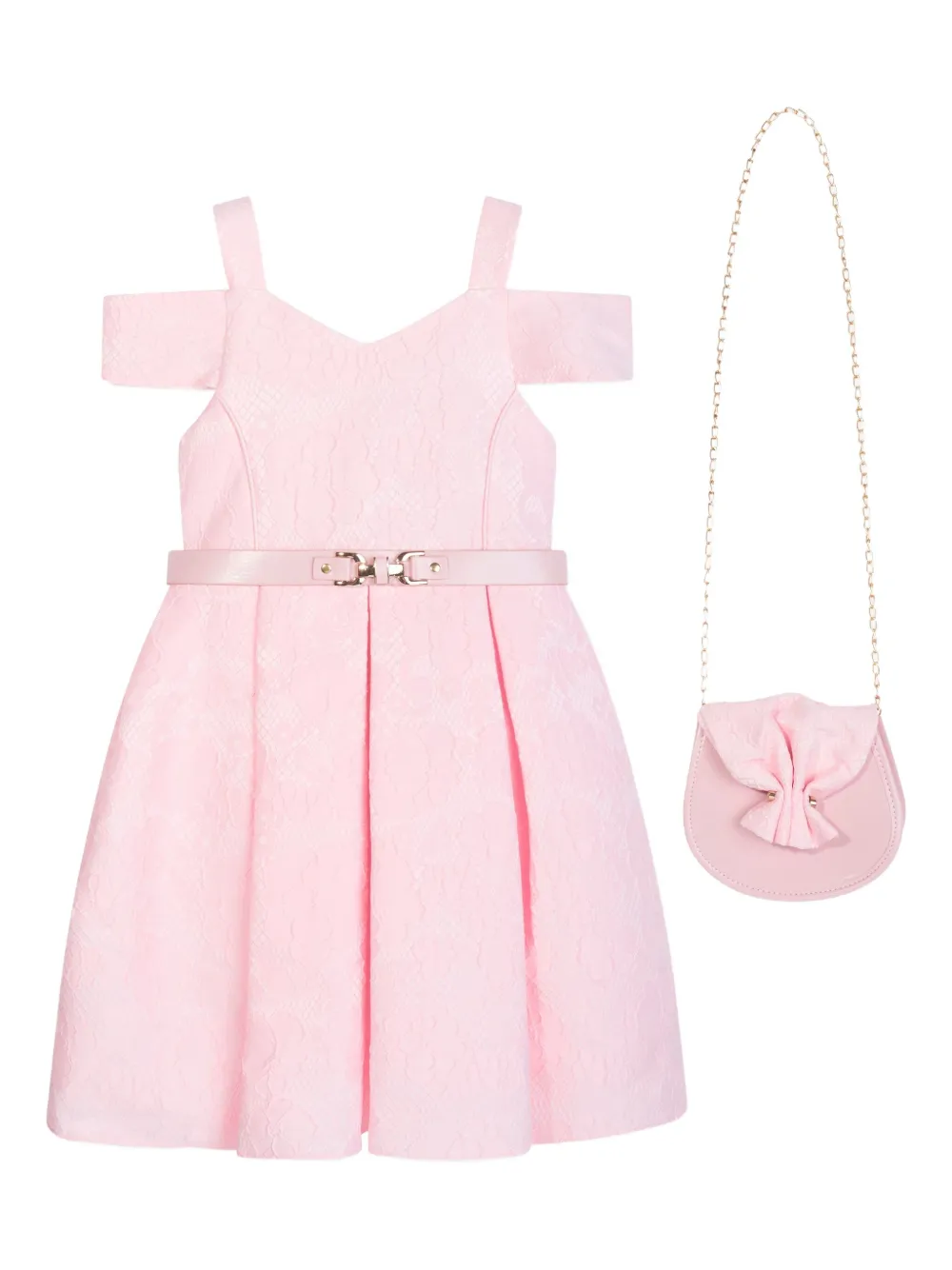Dress & Fleur floral lace-overlay dress | Pink | Image 1