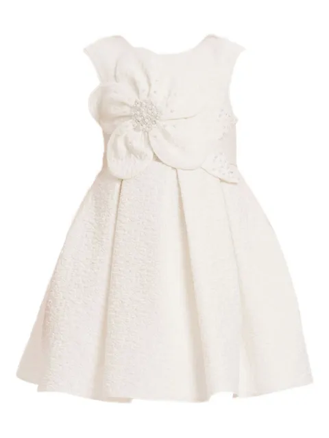 Dress & Fleur floral-embellished bow-detail dress