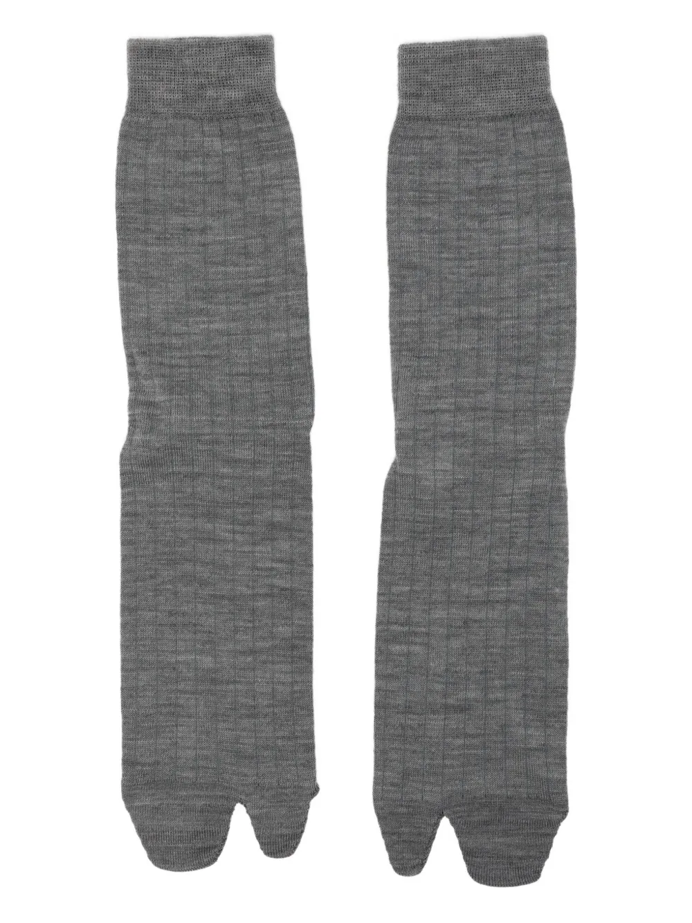 Maison Margiela ribbed crew socks Grijs