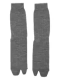 Maison Margiela ribbed crew socks - Grey