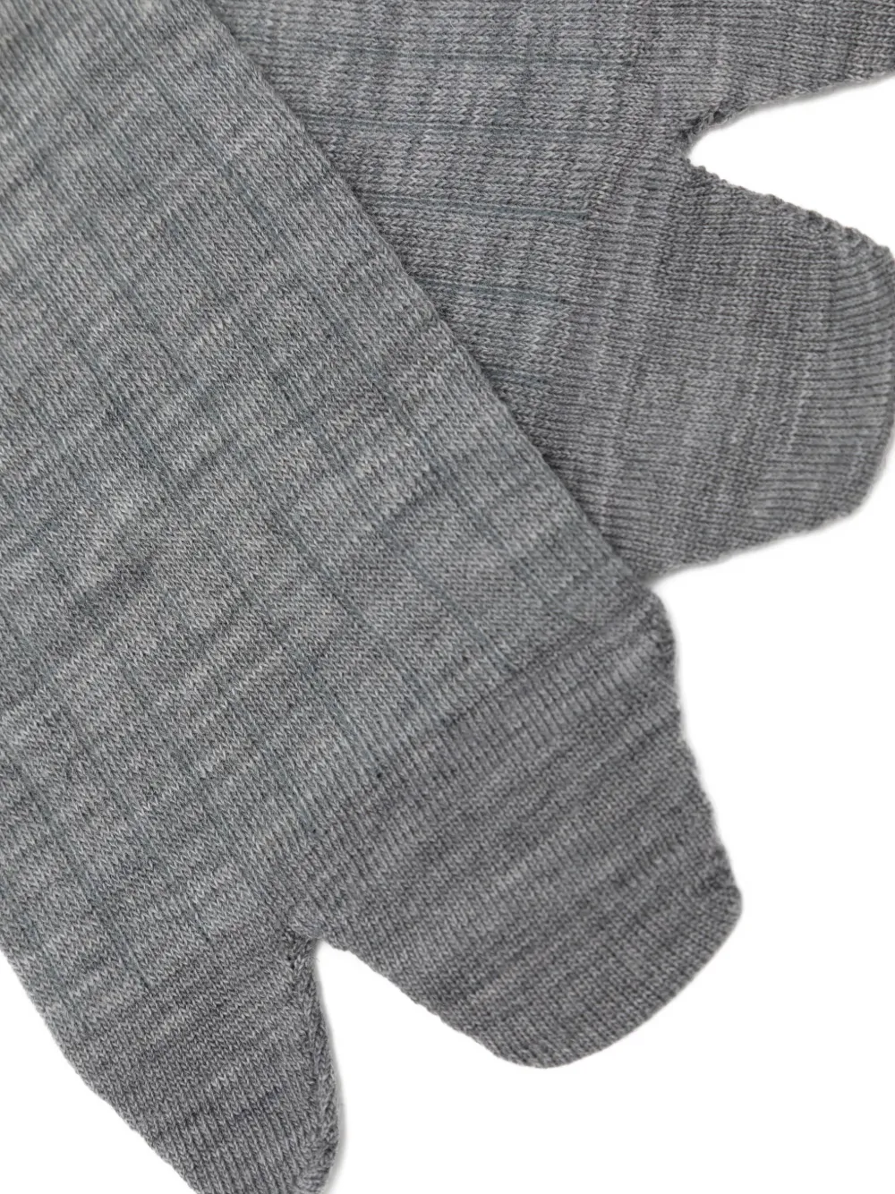 Maison Margiela ribbed crew socks Grijs