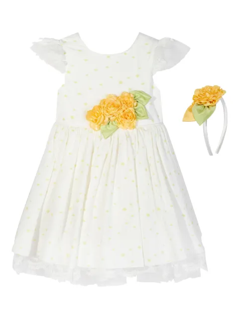 Dress & Fleur robe à pois bordée de dentelle