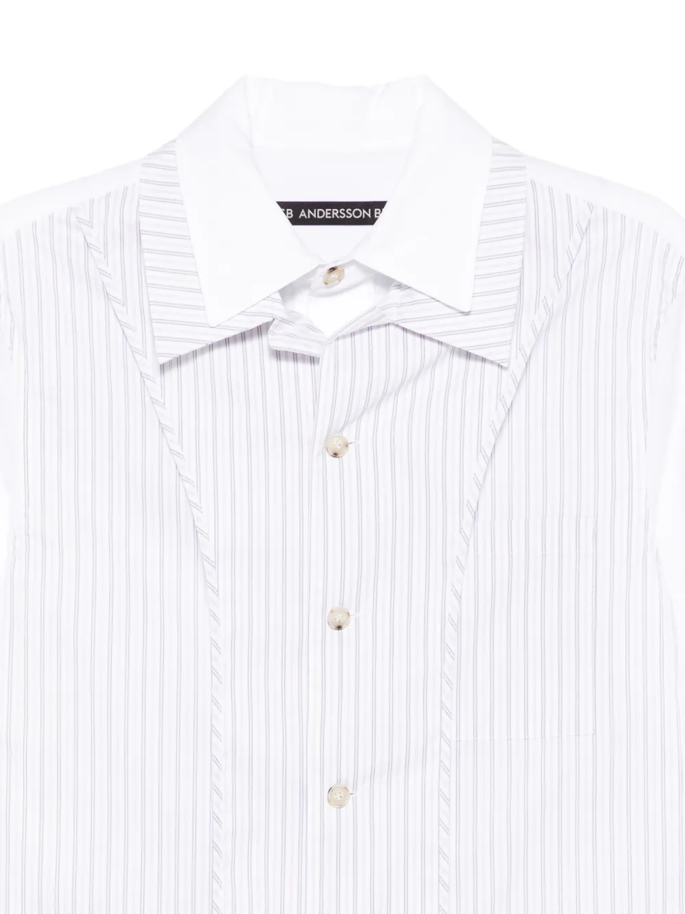 Andersson Bell Overhemd met krijtstreep Wit