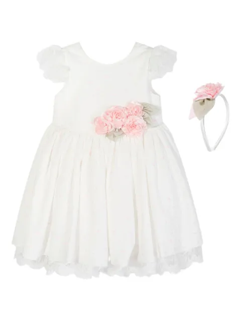 Dress & Fleur vestido de encaje con detalle de rosa