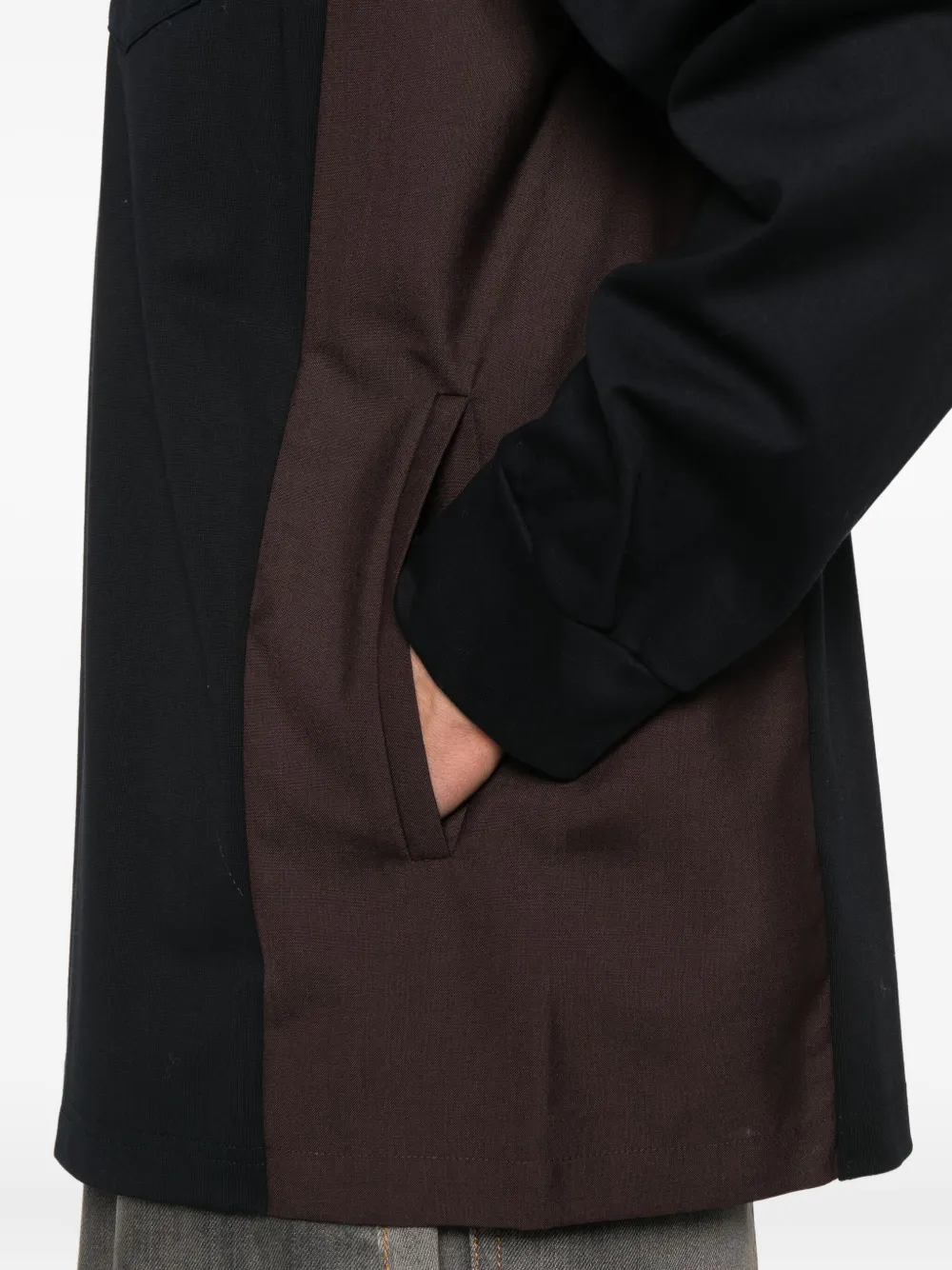 sacai T-shirt met zak Zwart