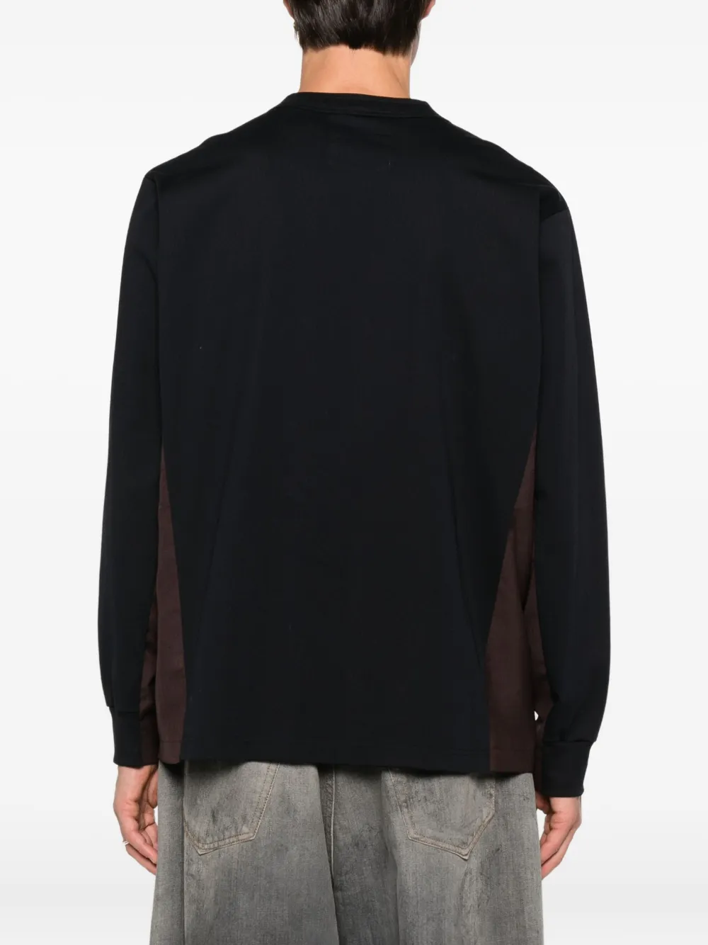 sacai T-shirt met zak Zwart