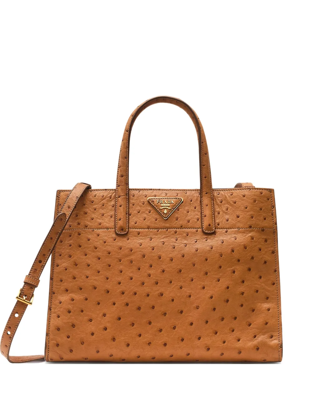 Prada Pre-Owned ダブルハンドル ハンドバッグ - ブラウン Prada Pre-Owned ダブルハンドル ハンドバッグ - ブラウン