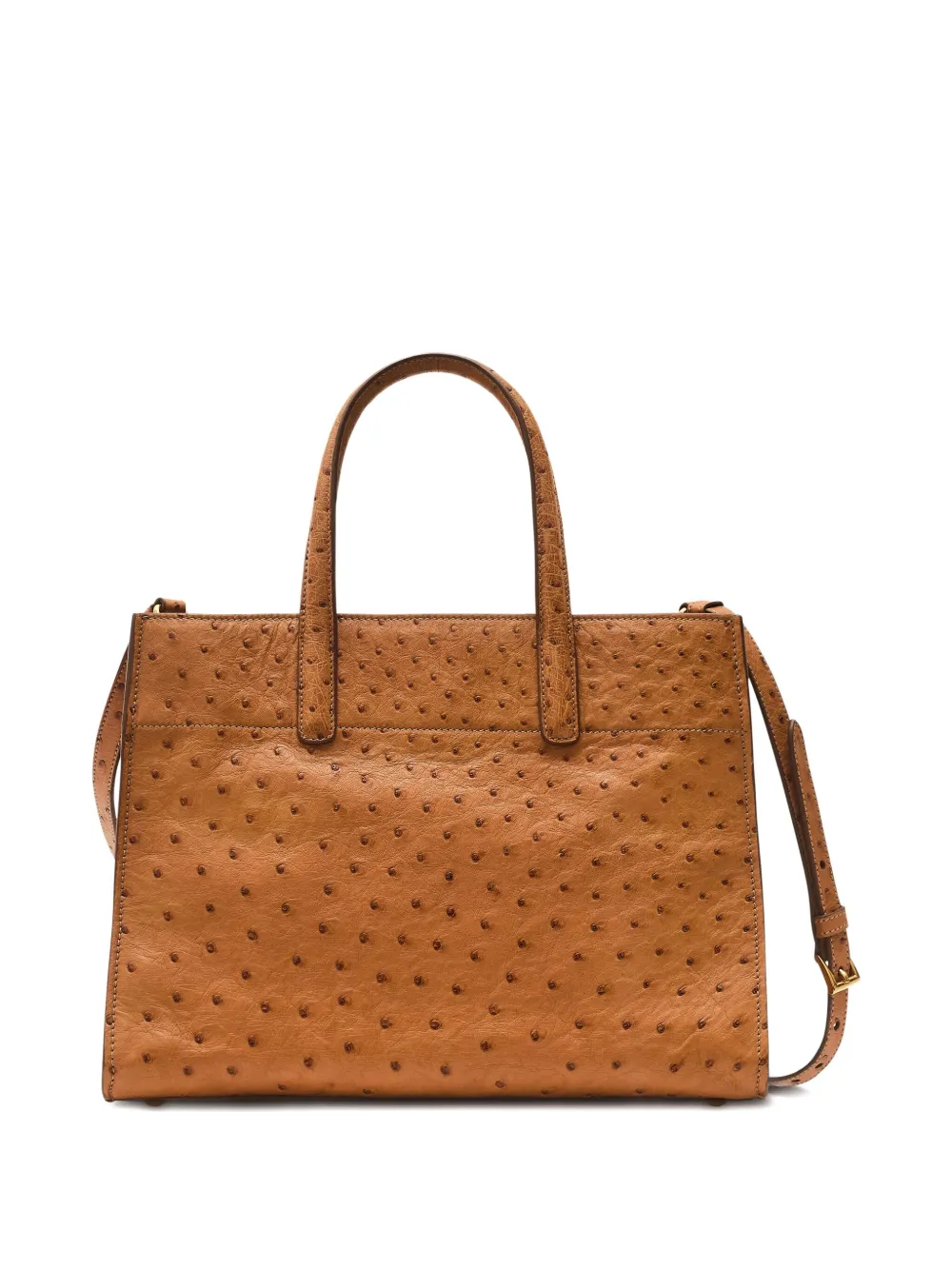 Prada Pre-Owned Double Handle Ostrich Tote | Image 2