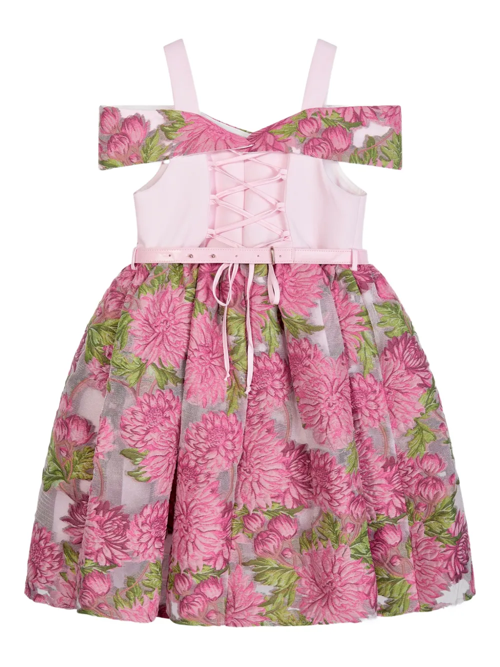 Dress & Fleur Off-shoulder jurk met bloemenprint Roze