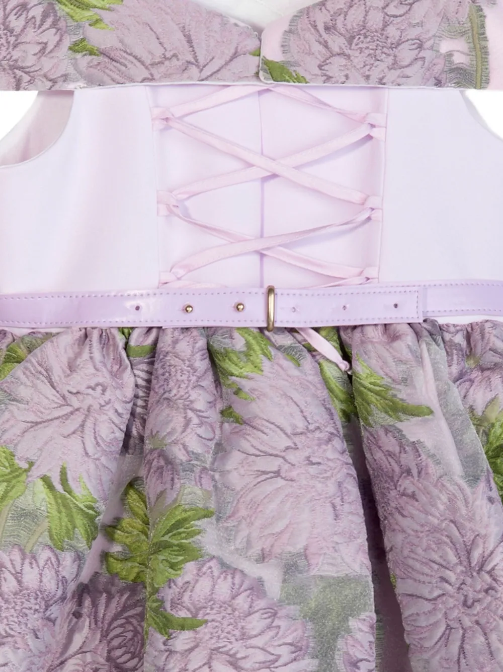 Dress & Fleur Off-shoulder jurk met bloemenprint Paars