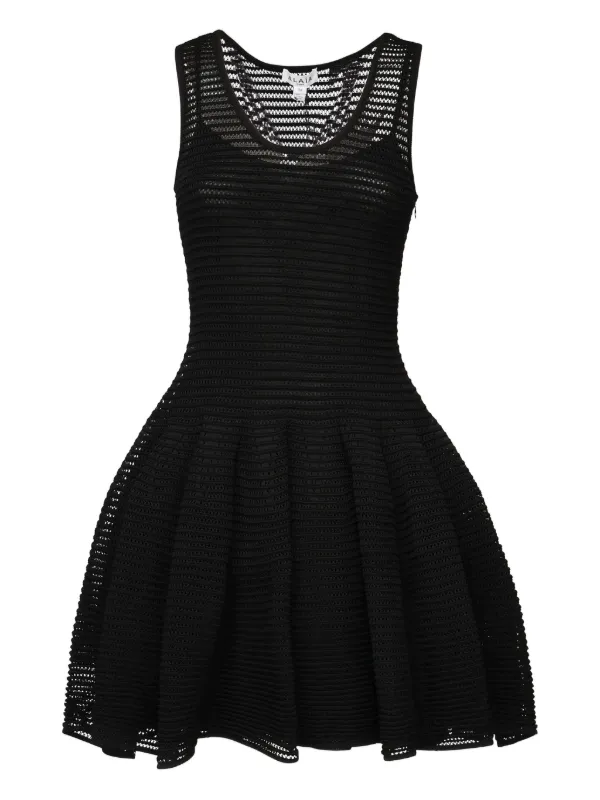 Alaa Flared Mini Dress | Black | FARFETCH