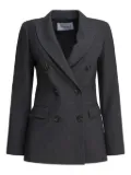 Semper double-breasted pocketed blazer - Grey