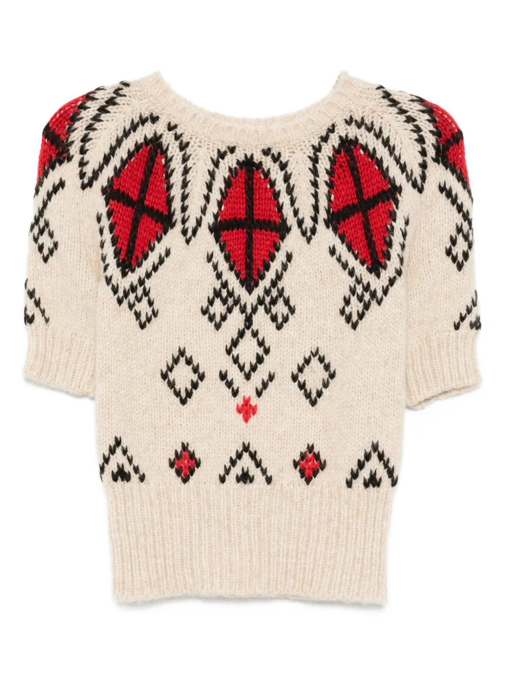 Prada Pre-Owned intarsia-knitted jumper | Neutrals | Image 1
