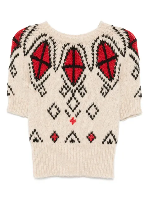 Prada Pre-Owned intarsia-knitted jumper