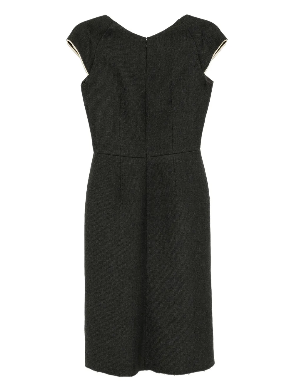 Prada Pre-Owned Uitgesneden midi-jurk - Grijs