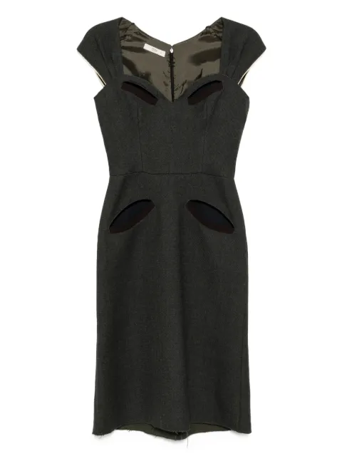 Prada Pre-Owned robe mi-longue à découpe avant