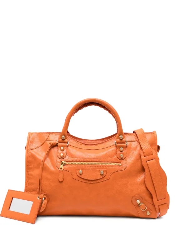 Balenciaga Pre-Owned 2013 Le City Bag Orange FARFETCH ID