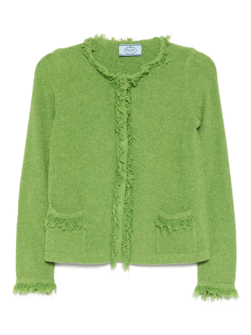 Prada Pre-Owned textured cardigan | Green | Image 1