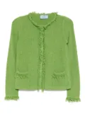 Prada Pre-Owned textured cardigan - Green