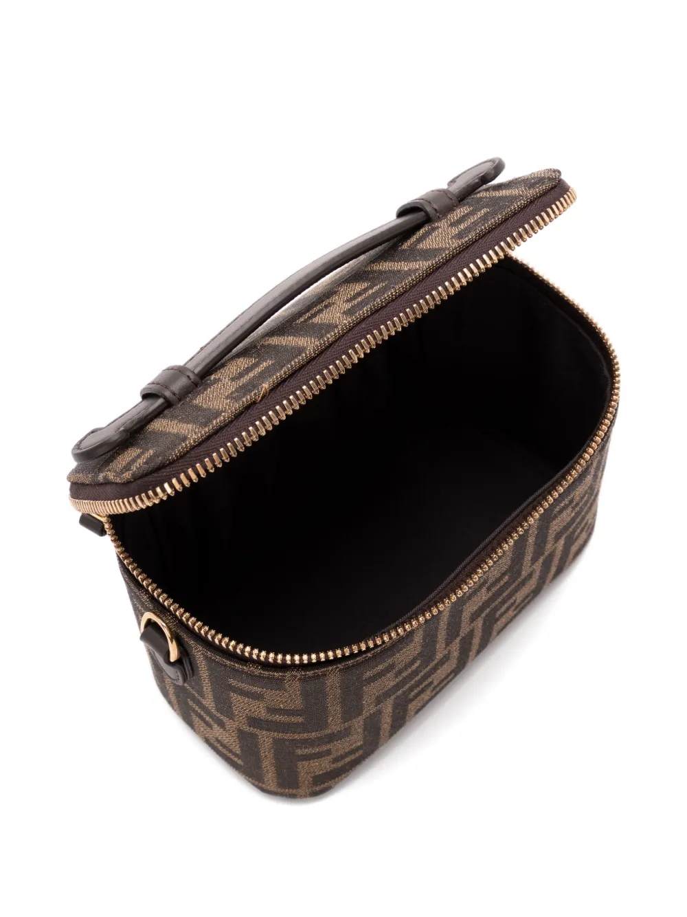 FENDI FF logo zipped make-up bag Bruin