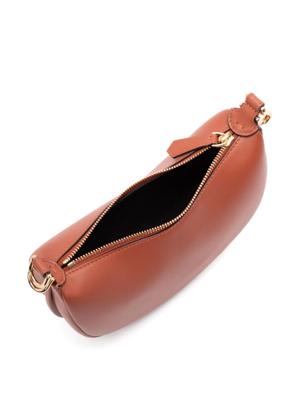 FENDI mini graphy leather shoulder bag Bruin