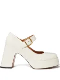 Stella McCartney buckle platform pumps - Neutrals
