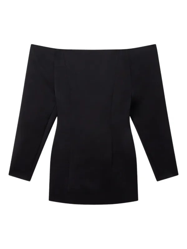 Stella McCartney off-shoulder long-sleeve Mini Dress | Black | FARFETCH GE Stella McCartney off-shoulder long-sleeve Mini Dress | Black | FARFETCH GE