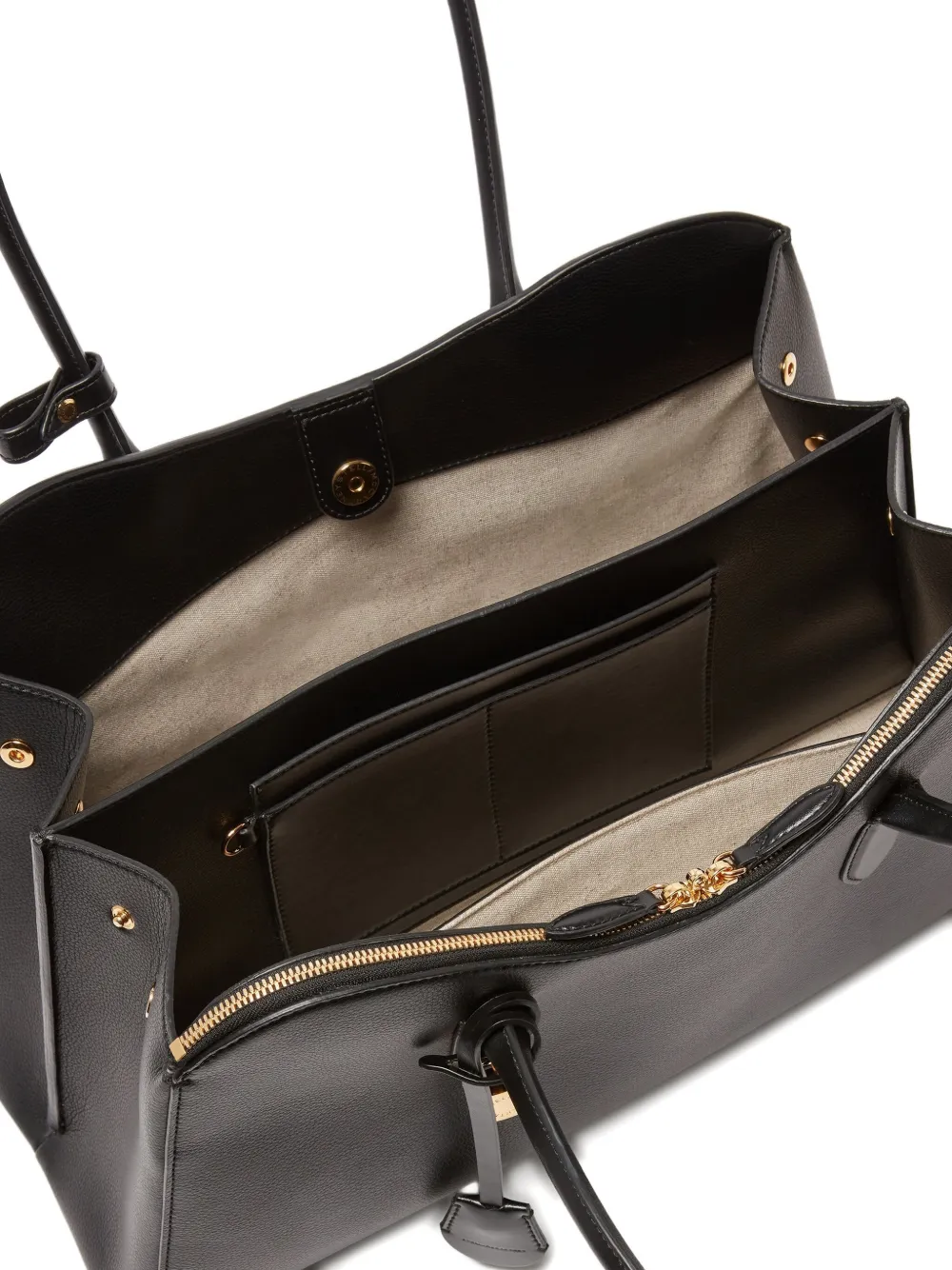 Stella McCartney Ryder shopper met hangslot Zwart