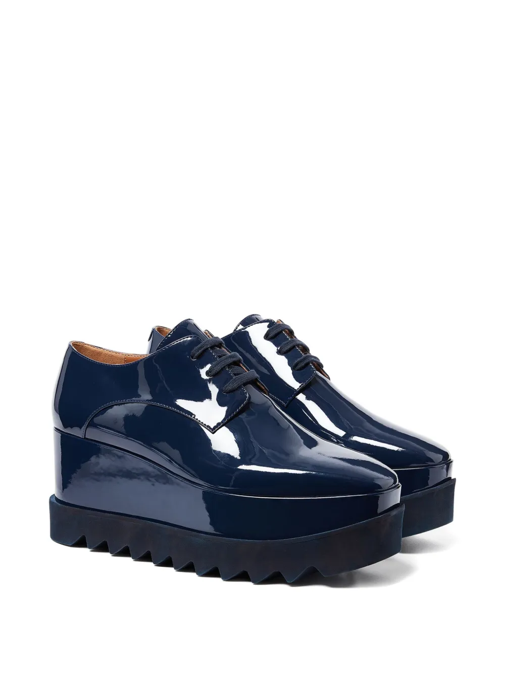 Stella McCartney platform derby shoes Blauw
