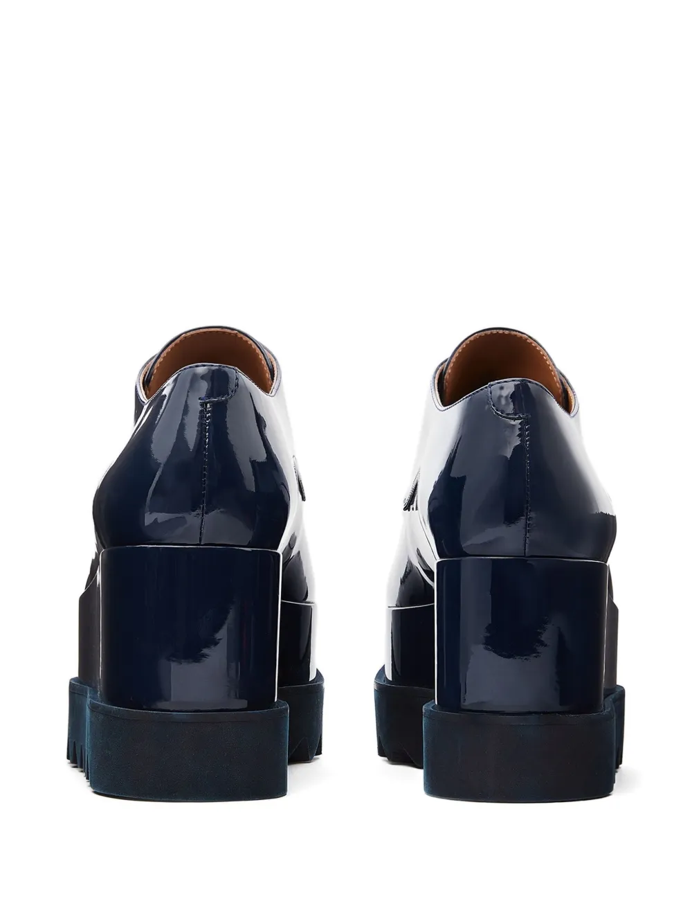 Stella McCartney platform derby shoes Blauw