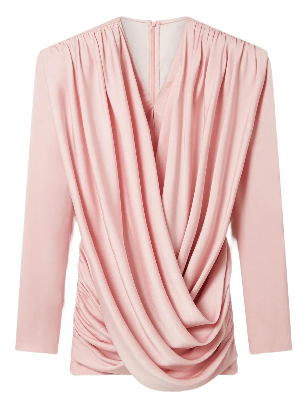 Stella McCartney draped-shoulder mini dress Roze