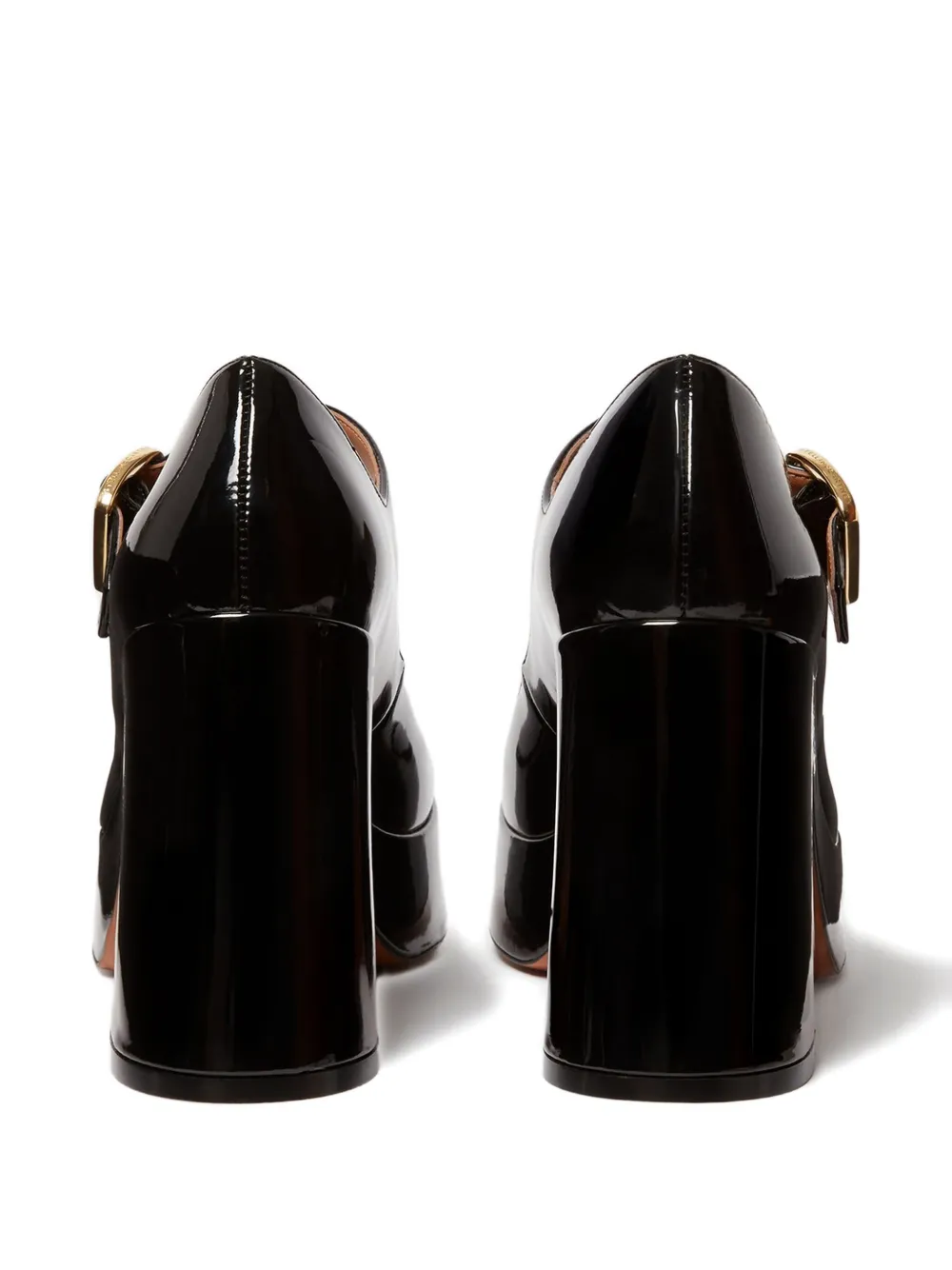 Stella McCartney buckle-fastening platform pumps Black
