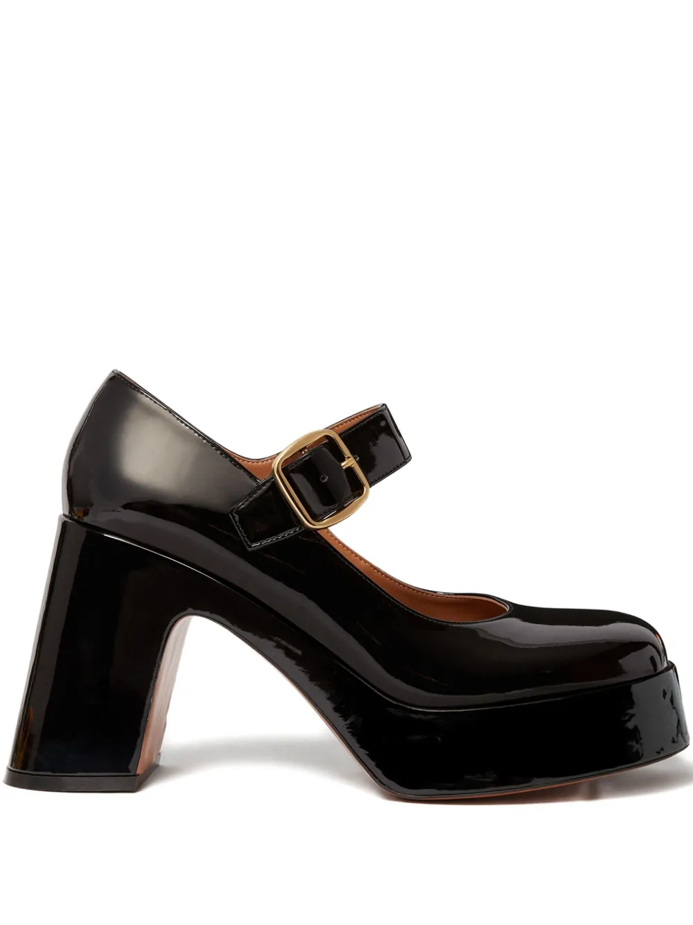 Stella McCartney buckle-fastening platform pumps Black