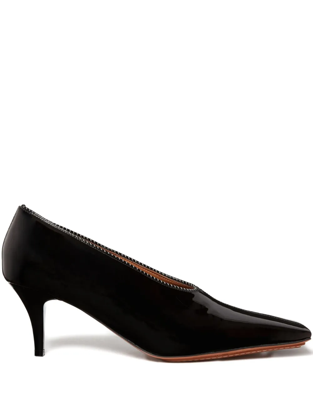 Stella Mccartney Pointed-toe Kitten-heel Pumps In Black