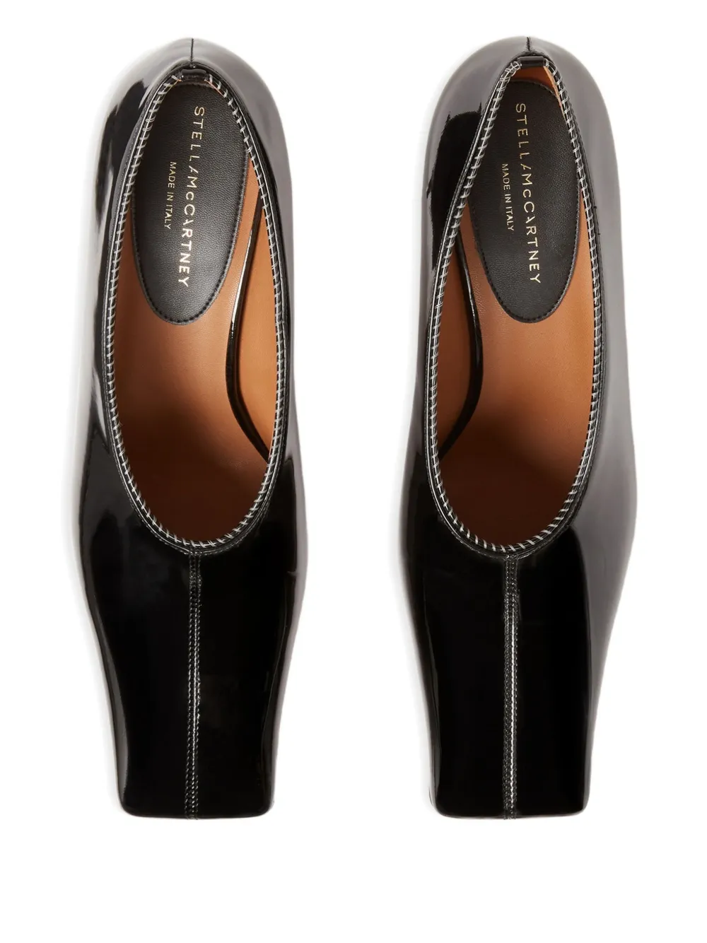 Stella Mccartney Pointed-toe Kitten-heel Pumps In Black
