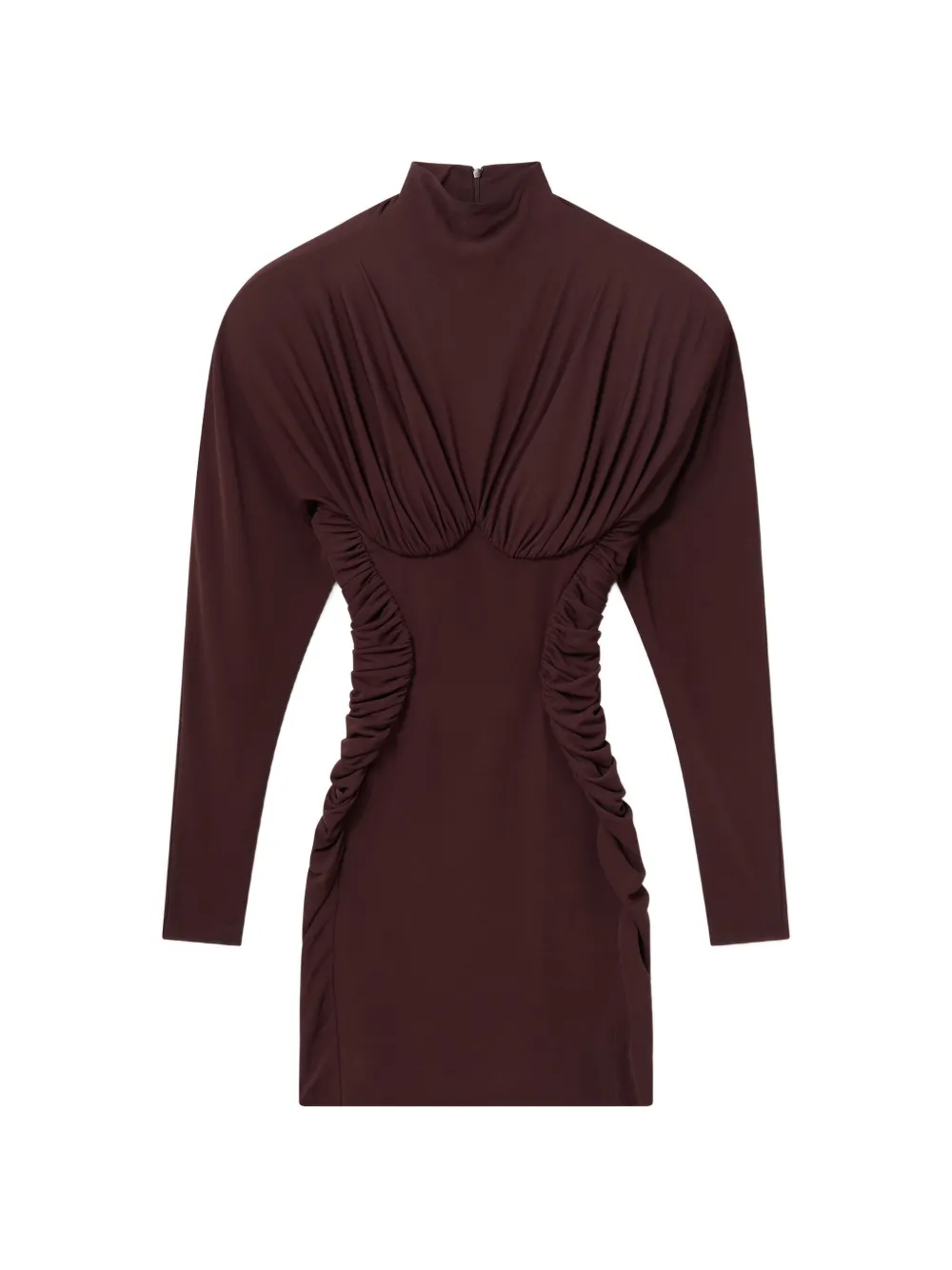 Stella McCartney Mini-jurk met ruches Bruin