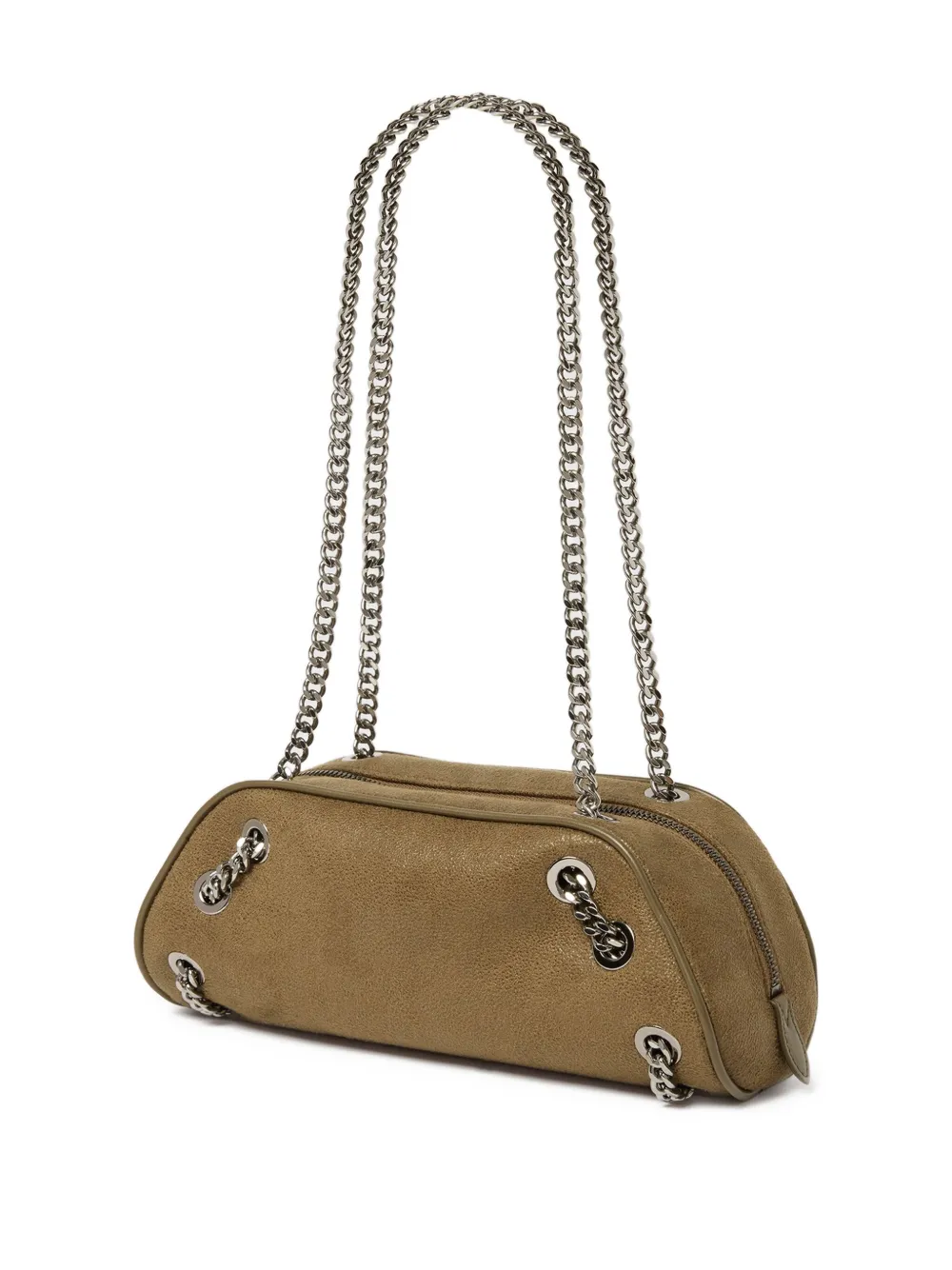 Stella McCartney Falabella schoudertas verfraaid met ketting Beige