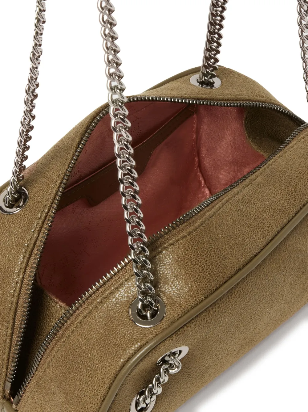 Stella McCartney Falabella schoudertas verfraaid met ketting Beige