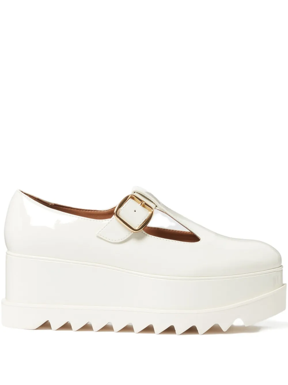Stella McCartney Pumps met plateauzool en gespsluiting Wit