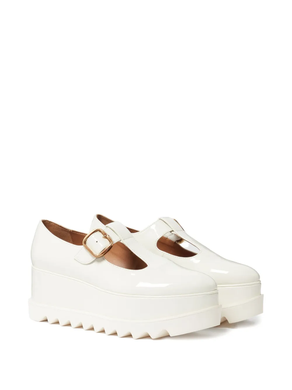 Stella McCartney Pumps met plateauzool en gespsluiting Wit