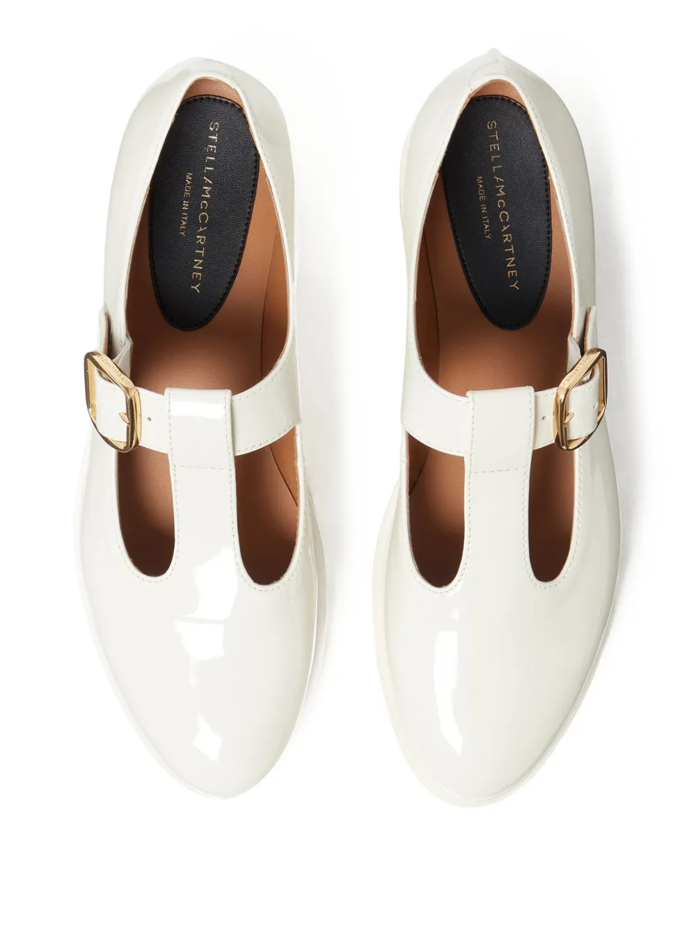 Stella McCartney Pumps met plateauzool en gespsluiting Wit