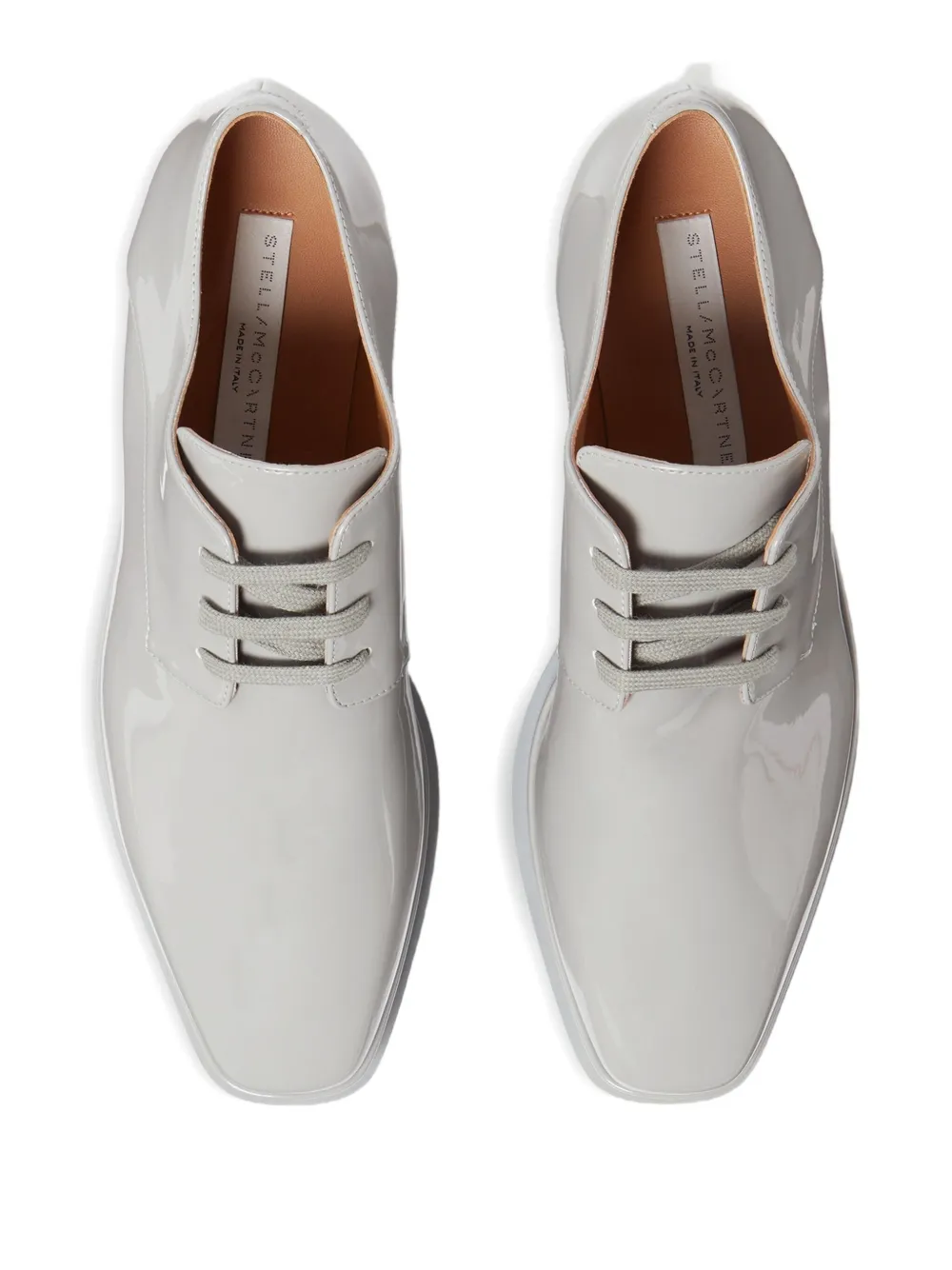 Stella McCartney lace-up platform derby shoes Grey