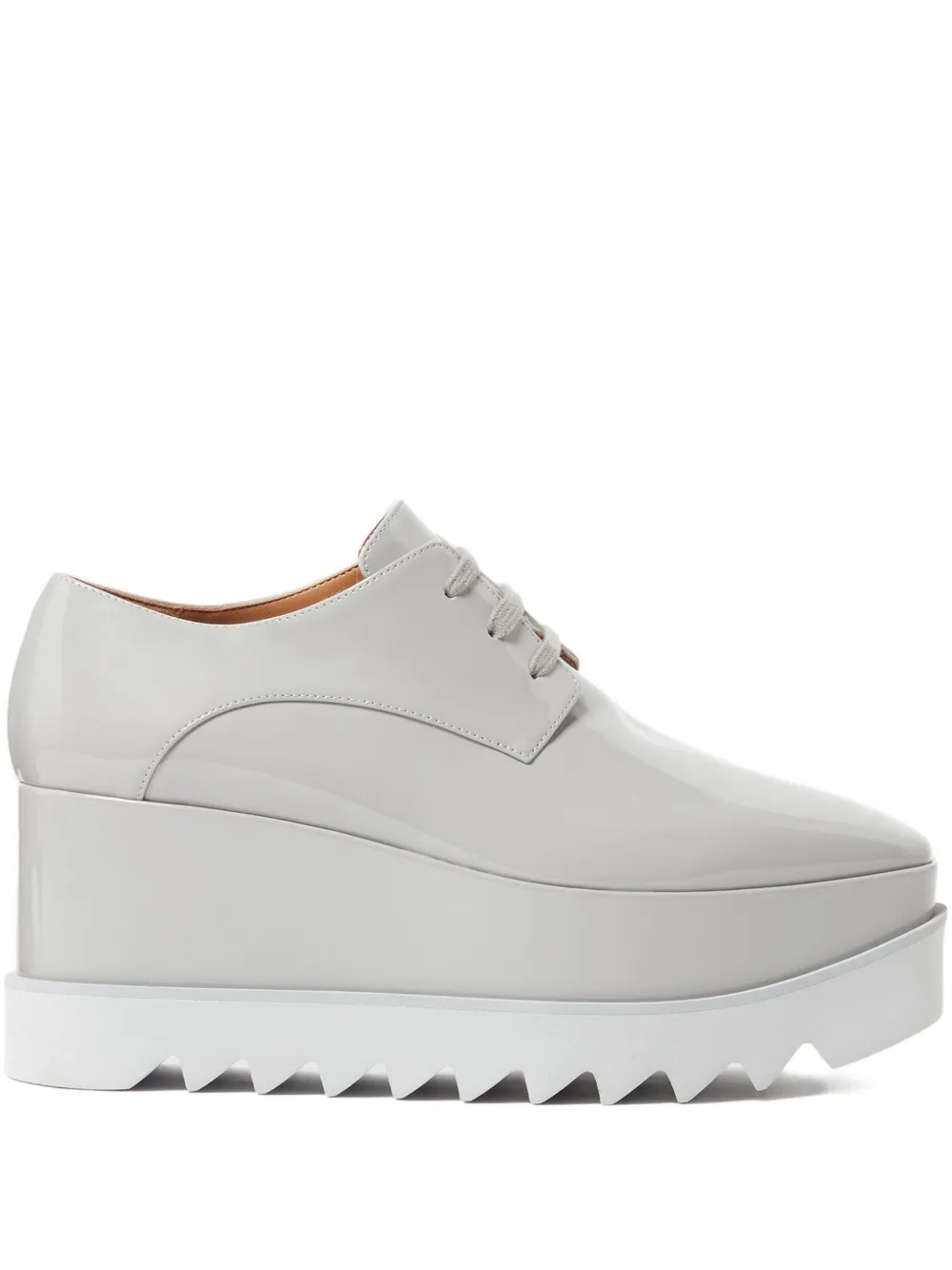 Stella McCartney lace-up platform shoes Grey