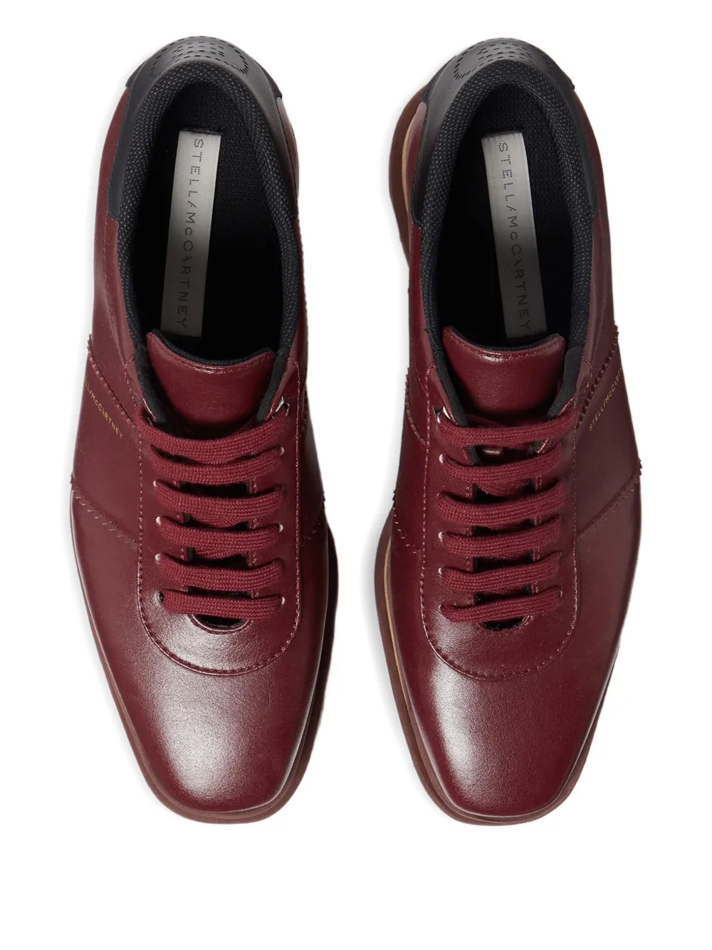 Stella McCartney 80mm platform lace-up sneakers Brown