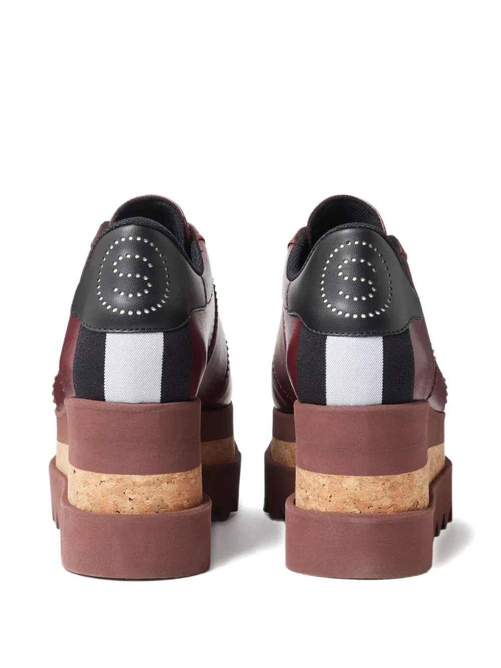Stella McCartney 80mm platform lace-up sneakers Brown