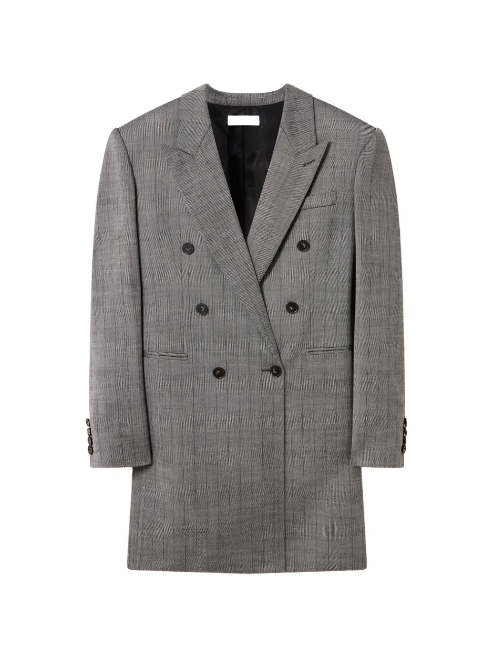 Stella McCartney pinstripe double-breasted coat – Grey