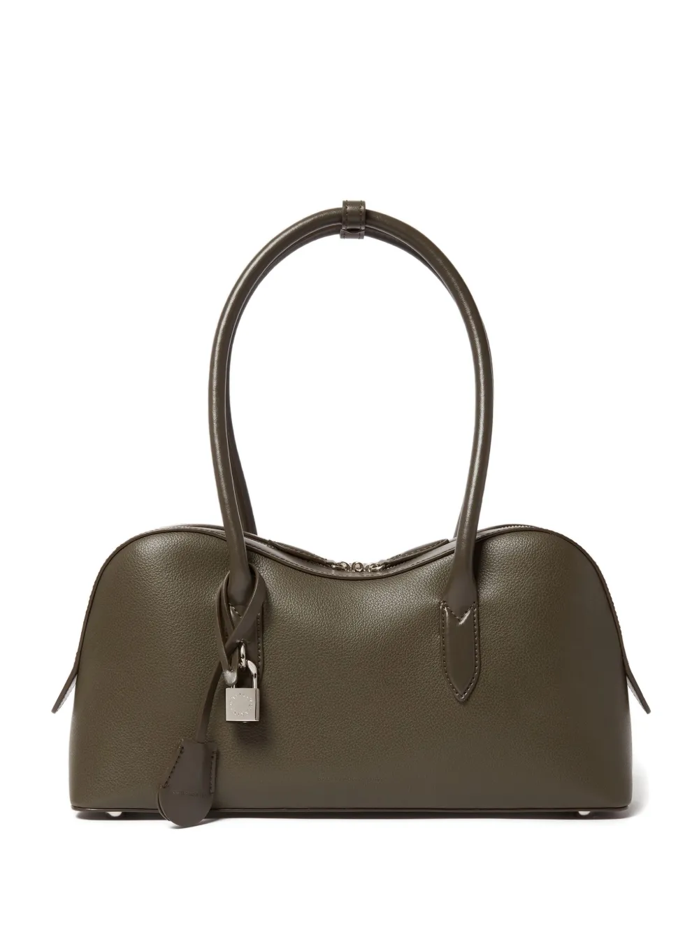 Stella McCartney Ryder engraved shoulder bag - Verde