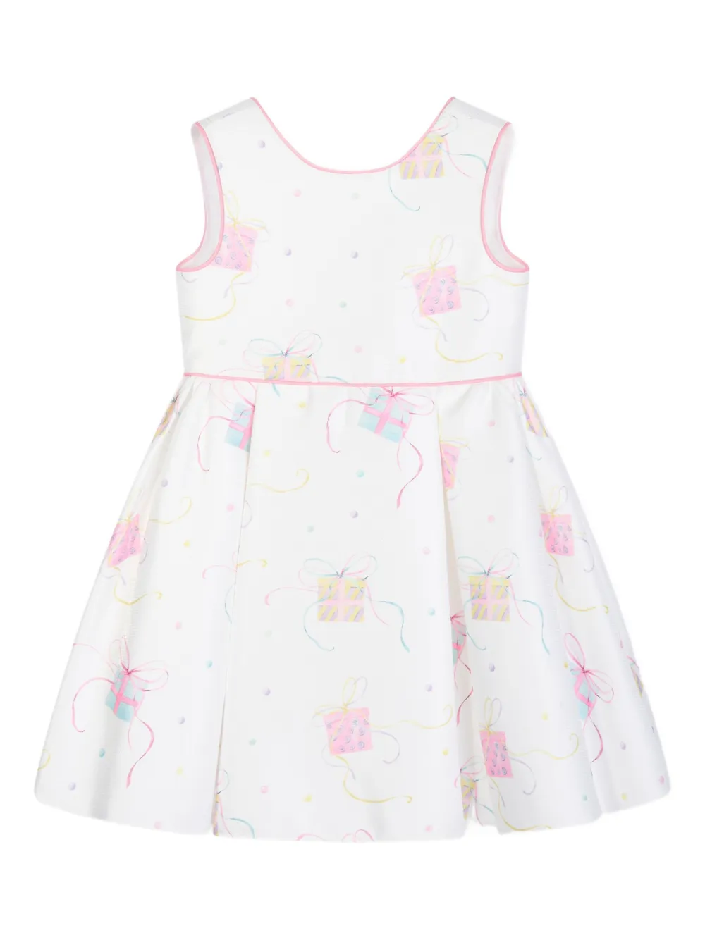 Gift-Print Sleeveless Dress