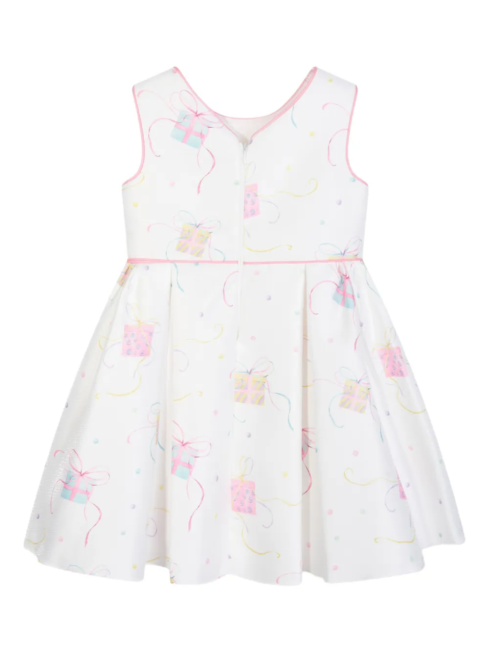 Gift-Print Sleeveless Dress