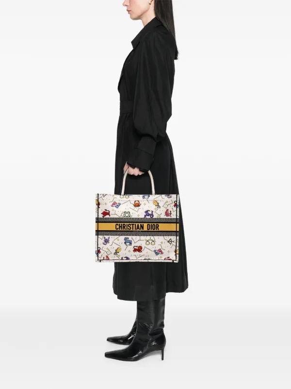 Christian Dior Pre-Owned 2022 Large Zodiac Pixel Zodiac Book Tote